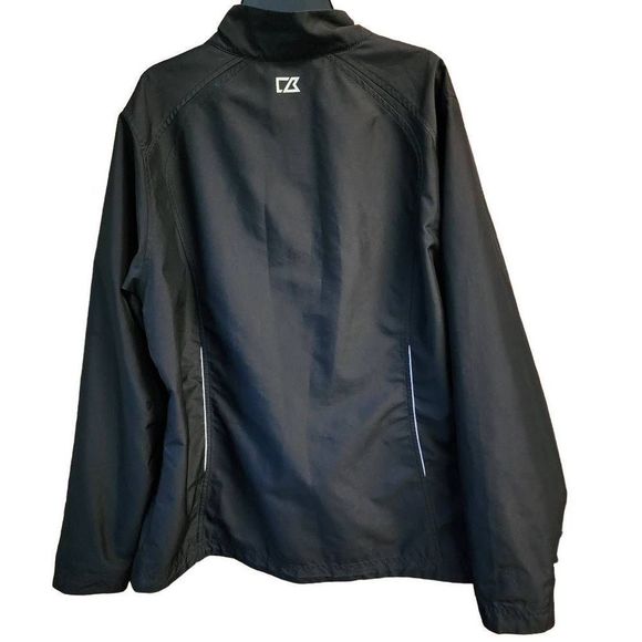 Cutter & Buck Womens Sweater Waterproof Stand Collar Full Zip Black Size XL - Picture 2 of 8
